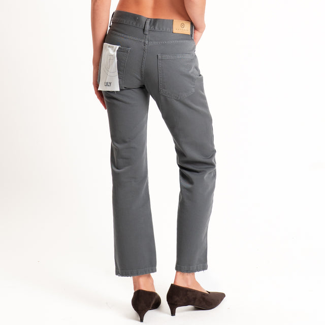 Haveone-Pantalone LILY straight fit - antracite