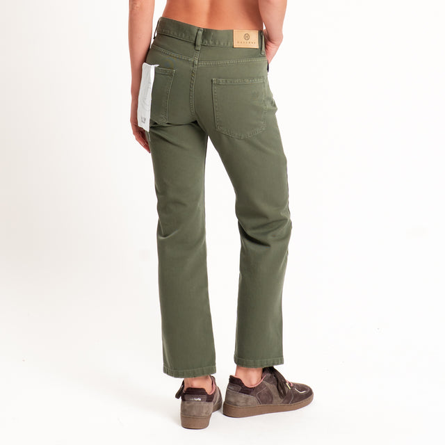 Haveone-Pantalone LILY straight fit - militare