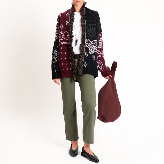Haveone-Pantalone LILY straight fit - militare