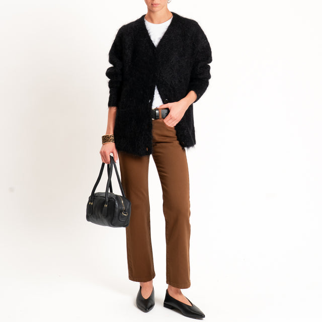 Haveone-Pantalone LILY straight fit - tabacco