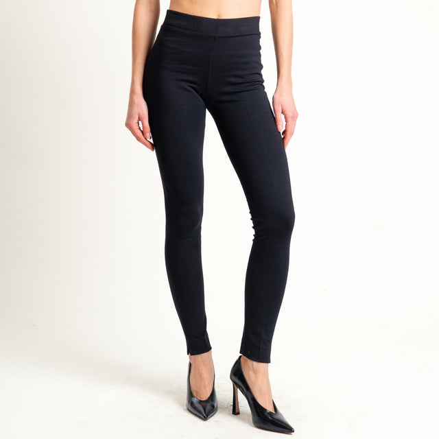 Haveone-Leggings punto milano - nero