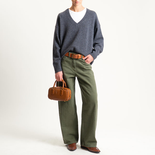 Haveone-Jeans BELLA wide leg - militare