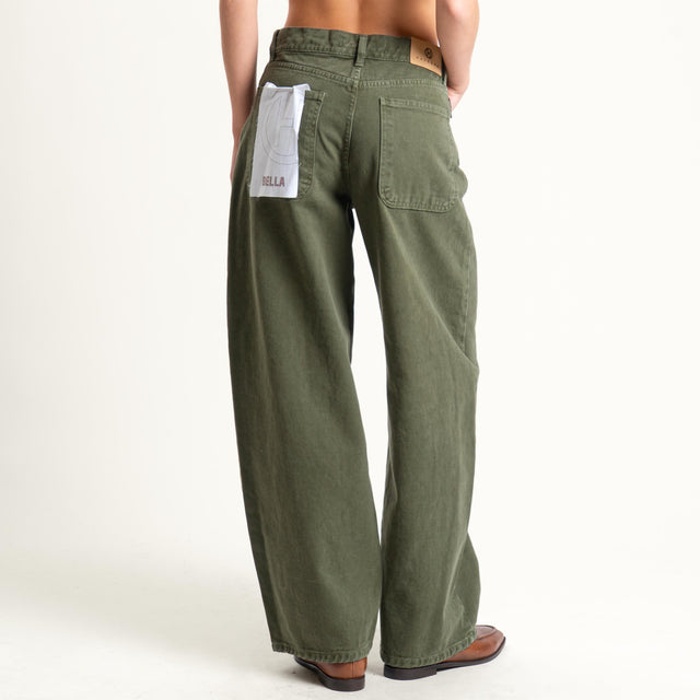 Haveone-Jeans BELLA wide leg - militare
