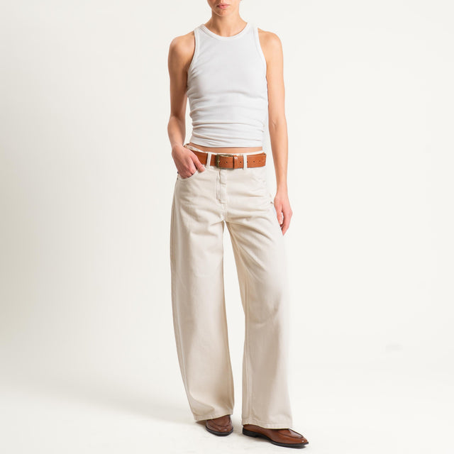 Haveone-Jeans BELLA wide leg - burro