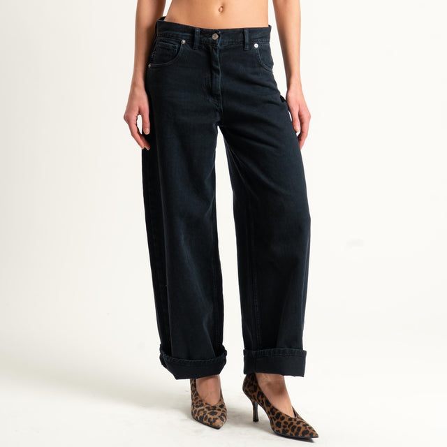 Haveone-Jeans BELLA wide leg - nero
