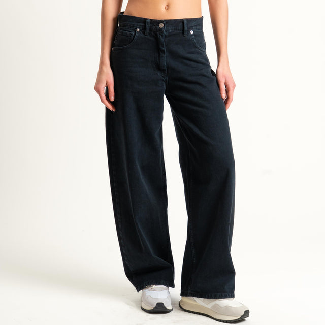 Haveone-Jeans BELLA wide leg - nero