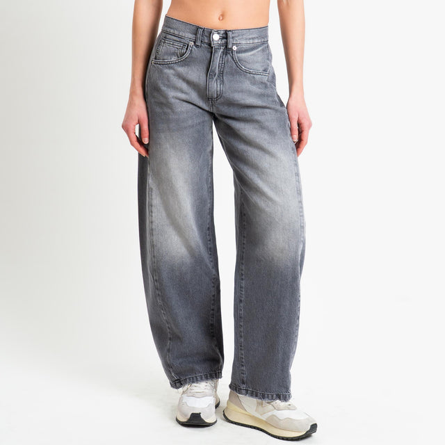 Haveone-Jeans LUCY barrel stone wash - denim nero