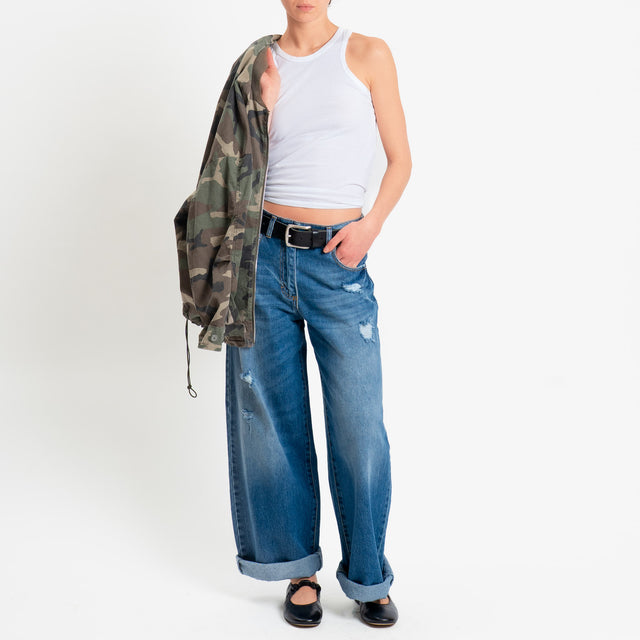 Haveone-Jeans BELLA wide leg fit - denim blu