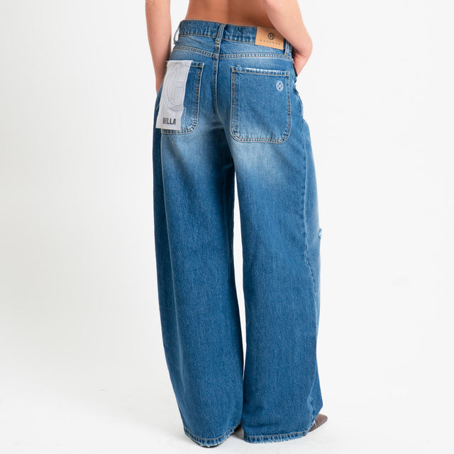 Haveone-Jeans BELLA wide leg fit - denim blu