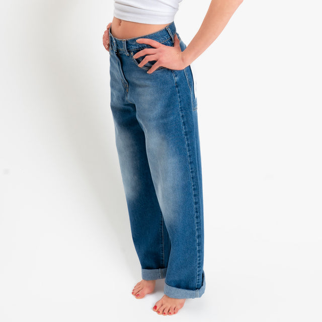 Haveone-Jeans STELLA barrel fit - denim blu