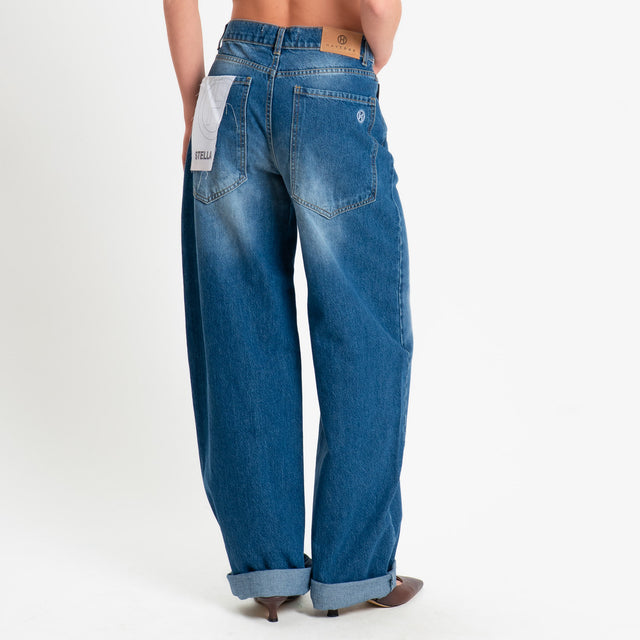 Haveone-Jeans STELLA barrel fit - denim blu