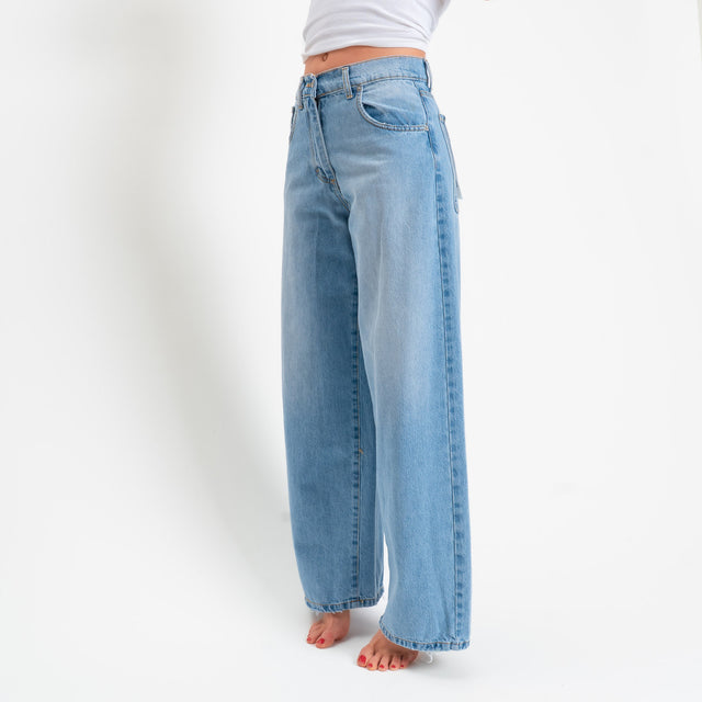Haveone-Jeans BELLA wide leg - denim chiaro