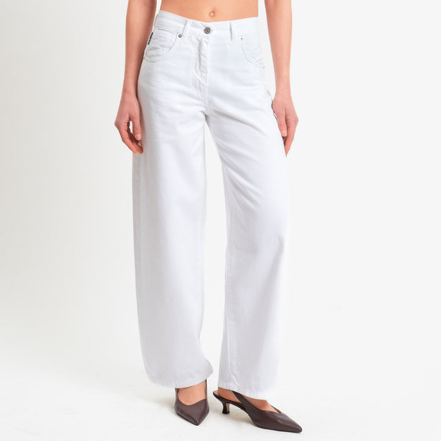Haveone-Jeans BELLA wide leg fit - Bianco