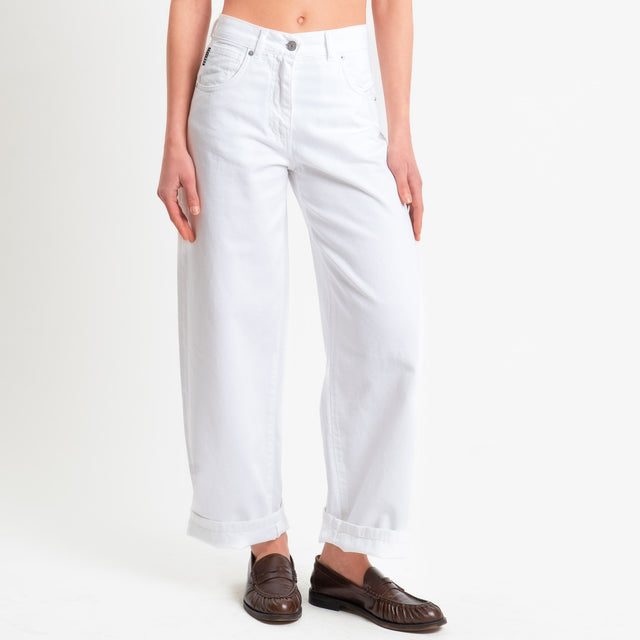 Haveone-Jeans BELLA wide leg fit - Bianco