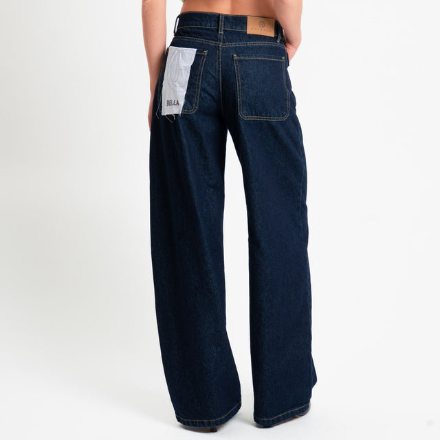 Haveone-Jeans BELLA wide leg fit - denim blu