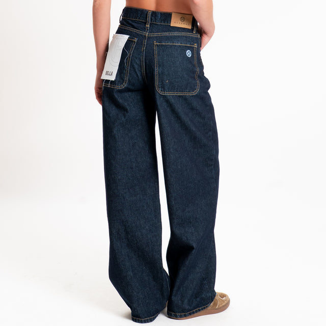 Haveone-Jeans BELLA wide leg fit - denim blu
