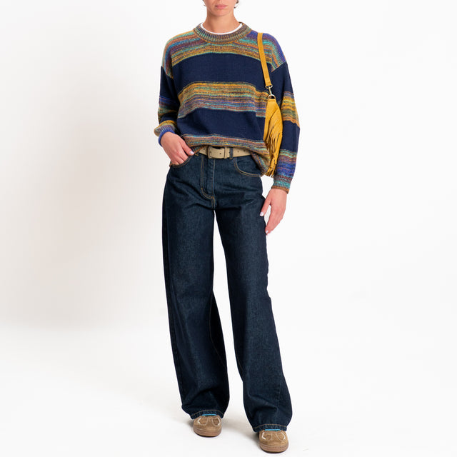 Haveone-Jeans BELLA wide leg fit - denim blu