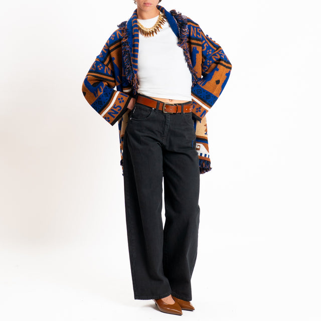Haveone-BELLA wide leg trousers - black