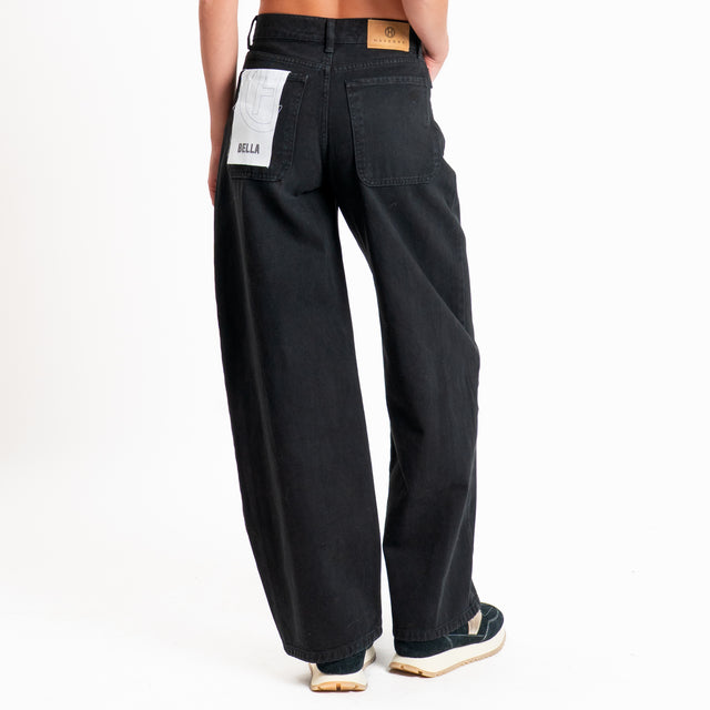 Haveone-BELLA wide leg trousers - black
