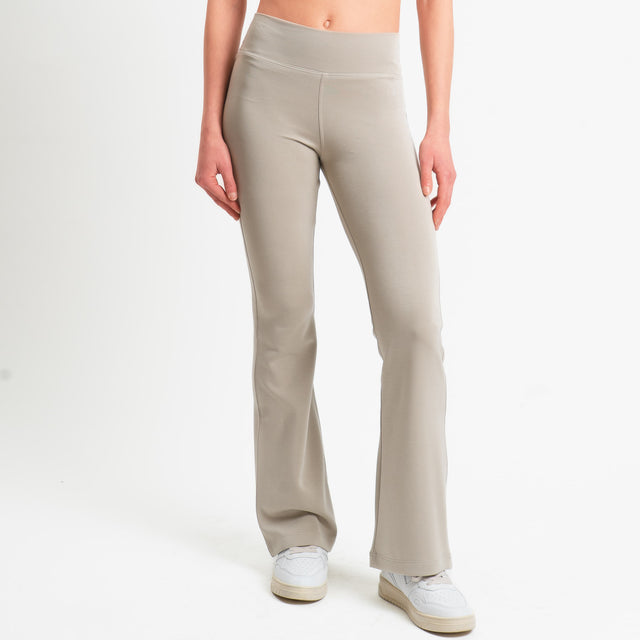 Haveone-Pantalone felpa boot cut - salvia