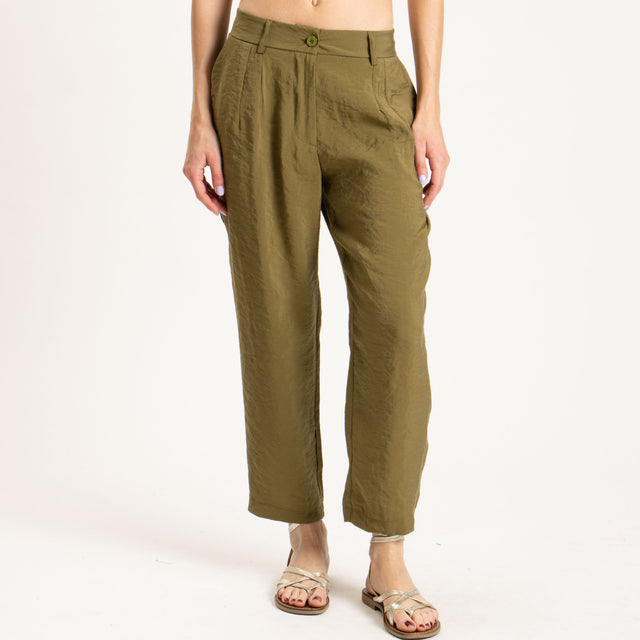 Haveone-Pantalone tessuto modal fibra naturale - militare