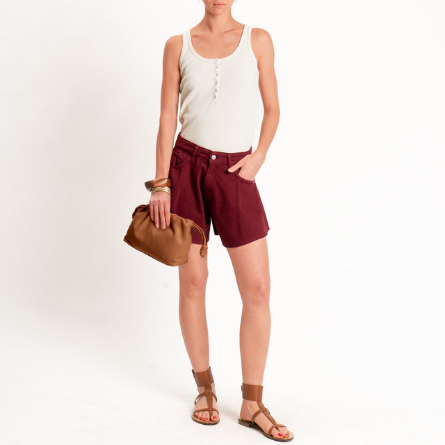 Haveone-Shorts IVY a farfalla jeans taglio vivo - india