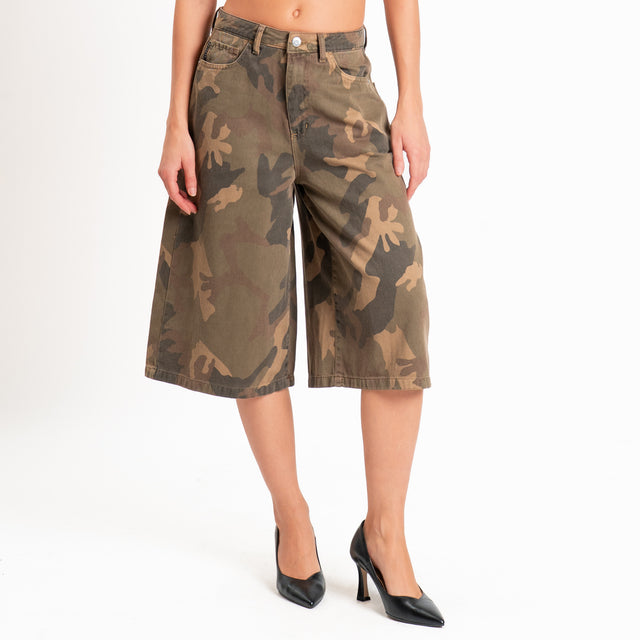 Haveone-Bermuda camouflage 5 tasche - militare/moro/sand