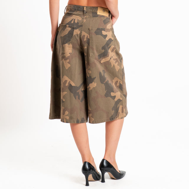 Haveone-Bermuda camouflage 5 tasche - militare/moro/sand