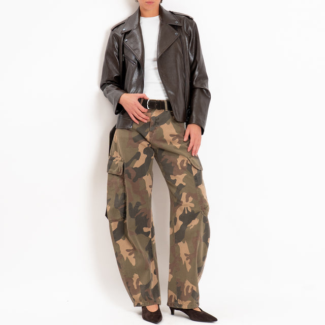 Haveone-Pantalone barrel cargo camouflage - militare/moro/beige