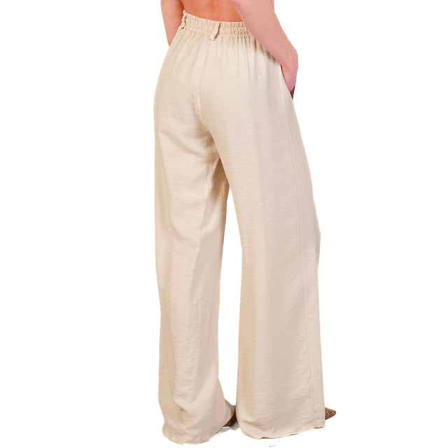 Pantalones Haveone con cintura elástica - Mantequilla