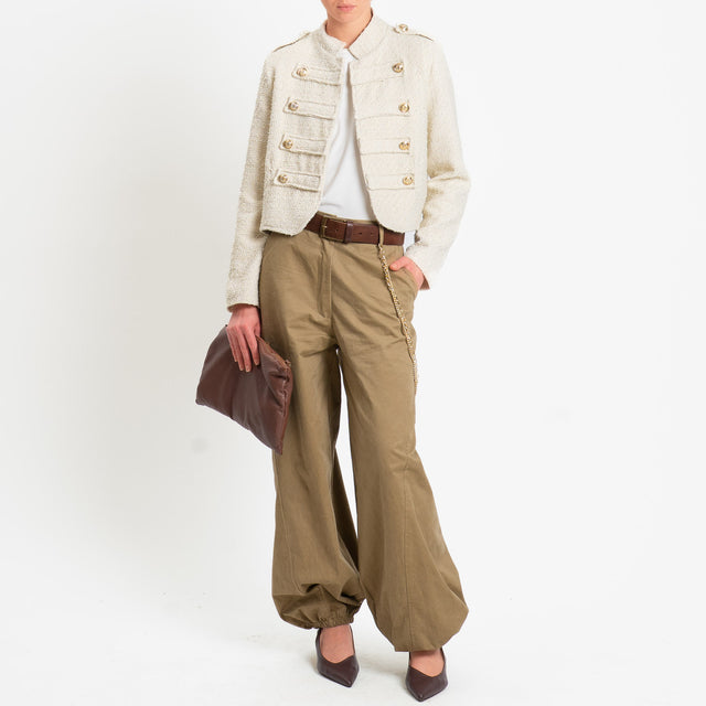 Haveone-Pantalone balloon con catena removibile - bruciato