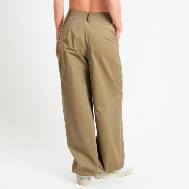 Haveone-Pantalone balloon con catena removibile - bruciato