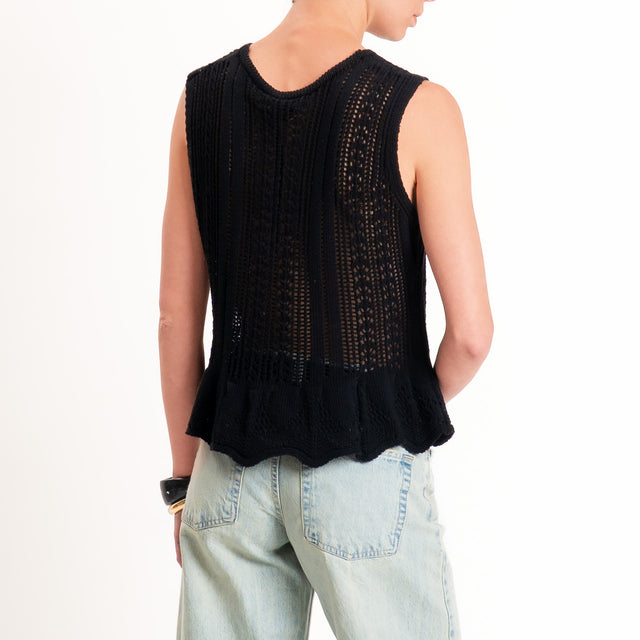 Haveone-Top crochet - nero
