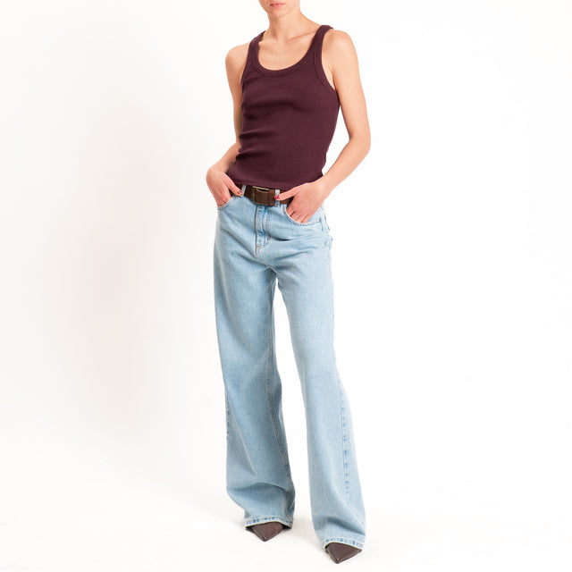 Haveone-Top a costine - burgundy