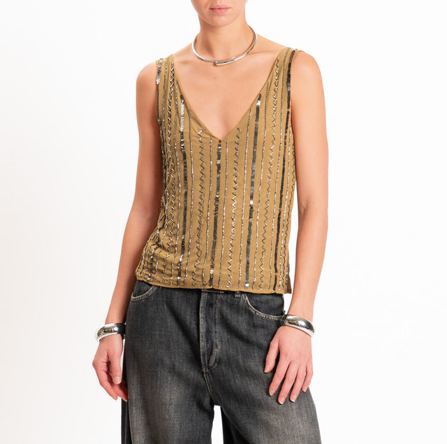 Haveone-Top tulle con dettagli - olio