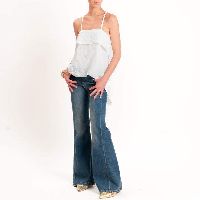 Haveone-Top tessuto modal - bianco