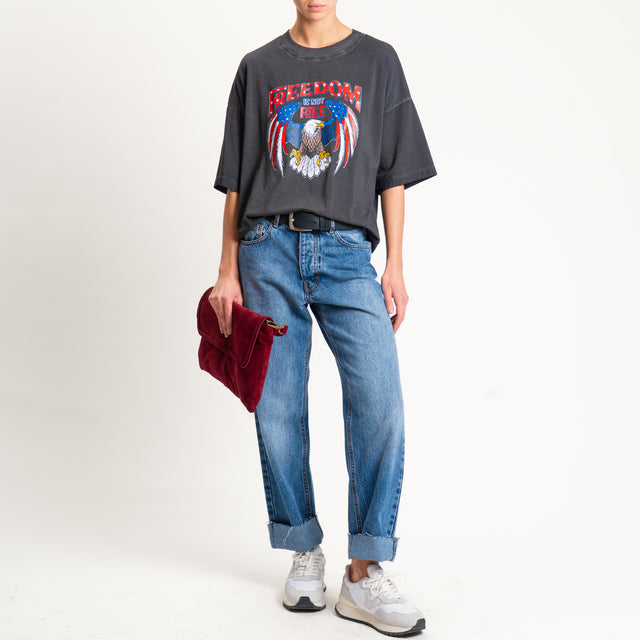 Haveone-T-shirt FREEDOM - grigio