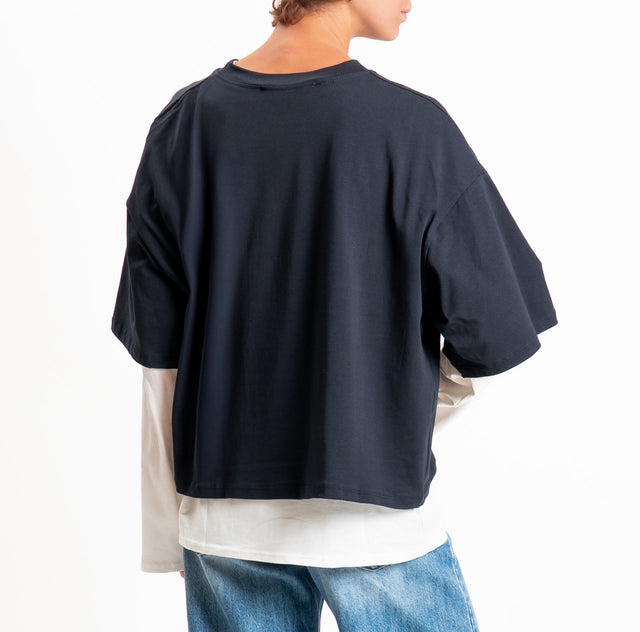Haveone-Set due t-shirt - blu/latte