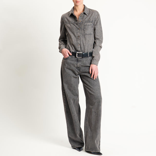 Haveone-Tuta - denim nero