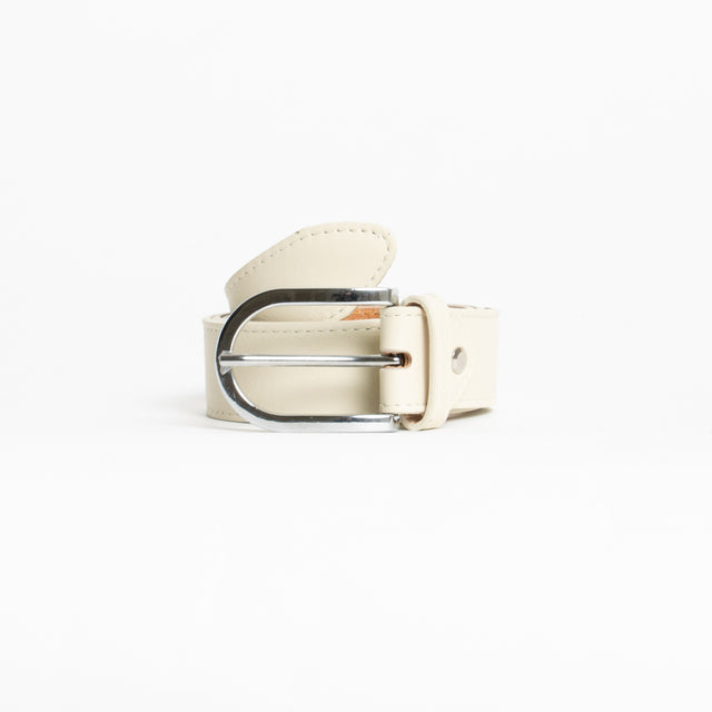 W by Whitemood-Cintura genuine leather - burro