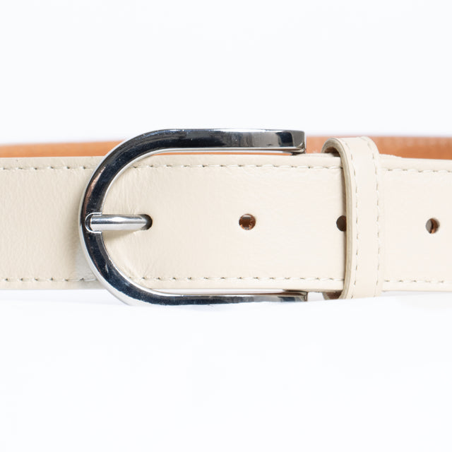 W by Whitemood-Cintura genuine leather - burro