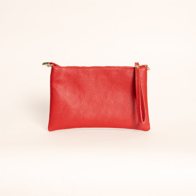 W by whitemood- Pochette con nappine e borchie - lacca