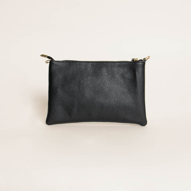 W by whitemood- Pochette con nappine e borchie - Nero