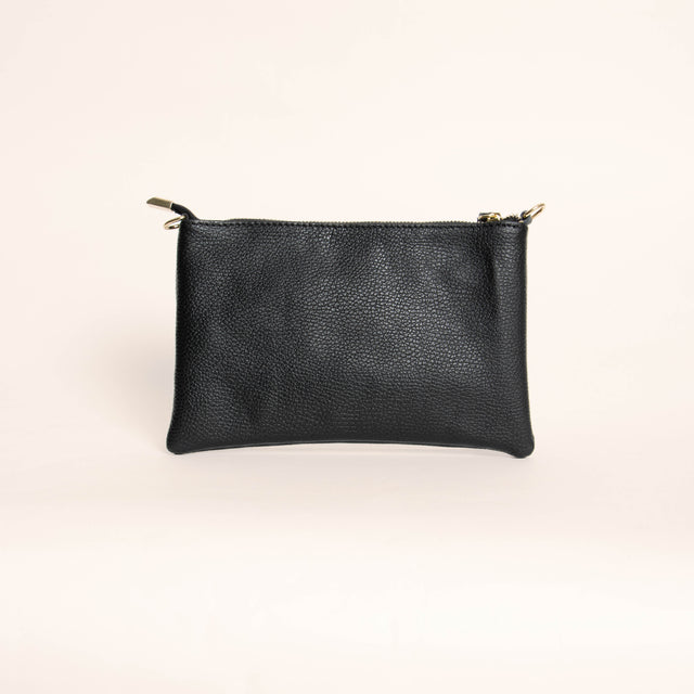 W by whitemood- Pochette con nappine e borchie - Nero