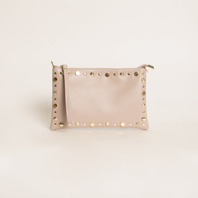 W by whitemood- Pochette e borchie - cipria