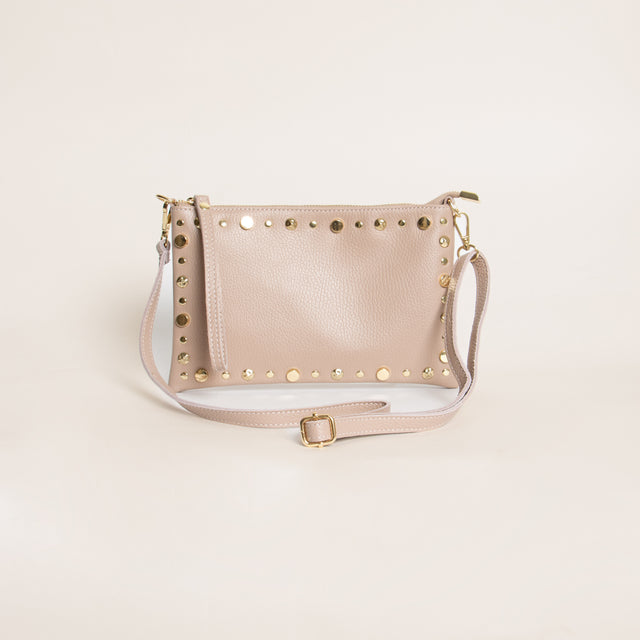 W by whitemood- Pochette e borchie - cipria