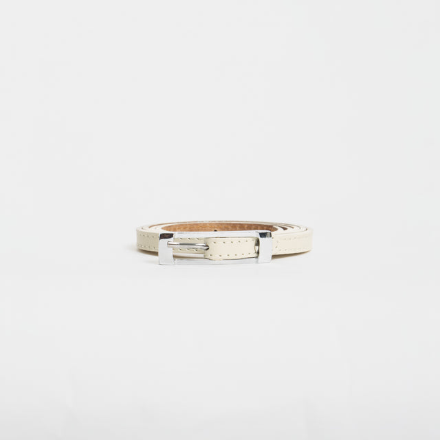W by Whitemood-Cintura fina genuine leather - burro