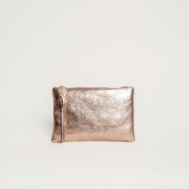 W by whitemood- Pochette con nappine - bronzo