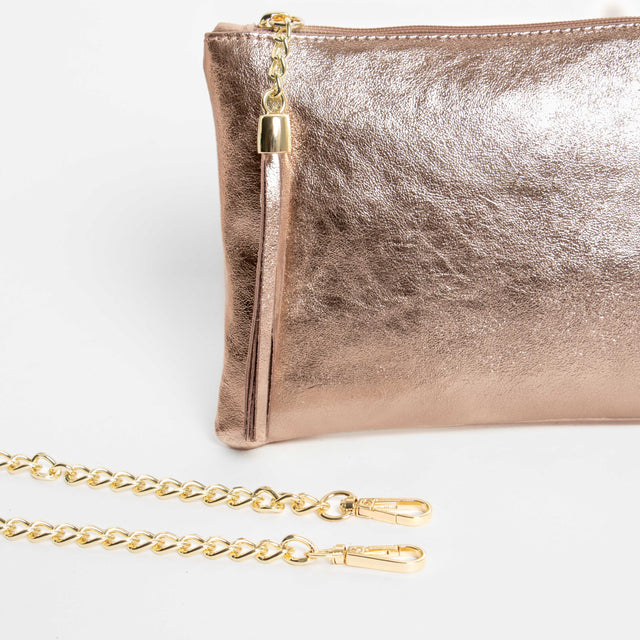 W by whitemood- Pochette con nappine - bronzo