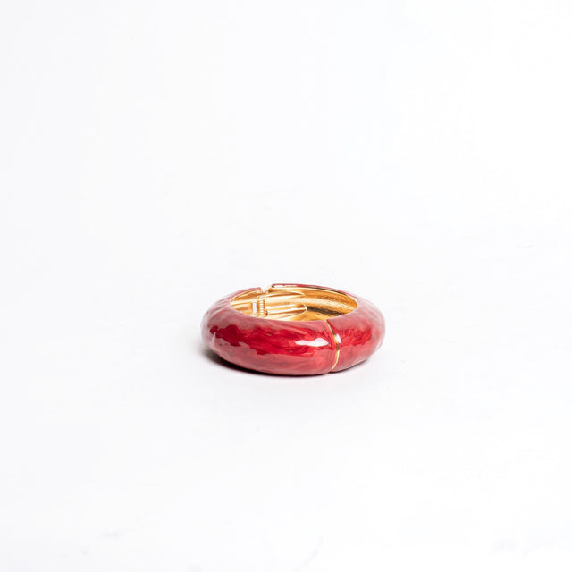 W by Whitemood-Bracciale rigido tondo - rosso